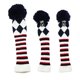 thumbnail image 3 of Paquete de 3 Cubiertas para La Cabeza de Tejida Pom Pom Driver # 1 # 3 # 5 Cubierta para La Cabeza de de Calle - Blanco y Negro Blanco negro Soledad Cubierta de la cabeza del palo de golf, 3 of 10