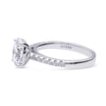 thumbnail image 3 of BERRICLE Sterling Silver Solitaire Wedding Engagement Rings 1.8 Carat Oval Cut Cubic Zirconia CZ Ring for Women, Rhodium Plated Size 6, 3 of 11
