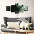 thumbnail image 2 of Elephant Stock Sinister Wolves Wall Art - Horizontal Multi Panel Canvas - Living Room Wall Decor - Animal Multi Panel - Black And Blue Decor - 42" x 19", 2 of 4