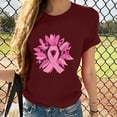 thumbnail image 1 of Puntoco Blusa de manga corta con estampado de moda para mujer, divertida camiseta de cuello redondo, 1 of 4