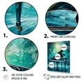 thumbnail image 3 of Designart "Surreal Sonata On The Blue Piano IV" Music Floater Framed Wall Art Living Room, 3 of 5