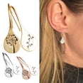 thumbnail image 2 of Flmtop Mode Simple Pissenlits Boucles d'Oreilles Pendentif Rétro en Acier Inoxydable Bijoux, 2 of 10