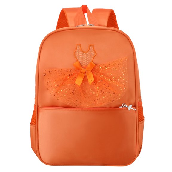 KKBOTIVE School Backpack Lightweight with Side Pockets, Padded Straps School Backpack with Compartment 2026 School Bag Top Orange One Size