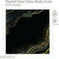 thumbnail image 3 of Bath Bliss Glass Bathroom Body Weight Scale in Black & Gold, Battery Powered, 330 lb Capacity, 3 of 7