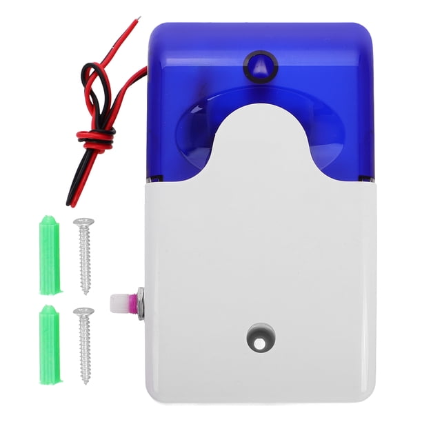 Sirena de seguridad con sonido y luz, alarma, zumbador, dispositivo de advertencia con sonido y luz, bocina de alarma de seguridad con sonido y luz, bocina de alarma