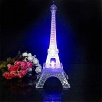 BalsaCircle 10" Clear Acrylic Eiffel Tower Centerpiece LED Light Wedding Party Favor Gift Decorations