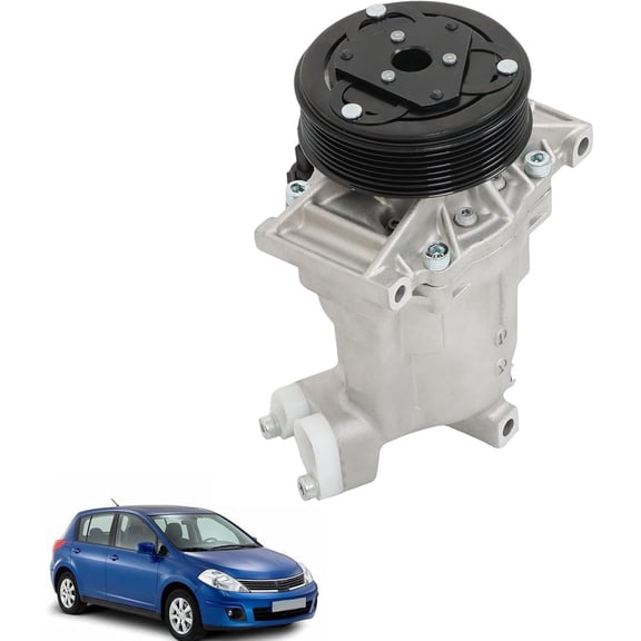 Waltyotur AC Compressor Replacement for 2007-2012 Versa 1.8L 2007-2015 Tiida 1.6L 1.8L 92600CJ61B