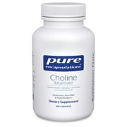 Pure Encapsulation Choline (Bitartrate) | Key Vitamin for Healthy Methylation, Cell Function and Neurotransmission Support | 100 Capsules