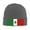 Deep Heather, variant on Mexican-Flag Beanie Hat Men Women Warm Printed Cap Knit Beanies Hats Outdoor Winter Black