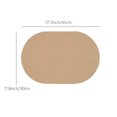 thumbnail image 3 of Harpi Placemats, Heat Resistant Non-Slip Place Mats for Dining Table, Elliptical Placemat Solid Colour Faux Leather Placemats - Coffee Mats- Kitchen Table Mats- Easy To Clean Kitchen Table Mats, 3 of 7