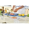 thumbnail image 7 of Linoroso Cutting Boards Set for Kitchen Included Defrosting Tray for Frozen Meat, Plastic Cutting Board Dishwasher Safe - Classic Blue, 7 of 7