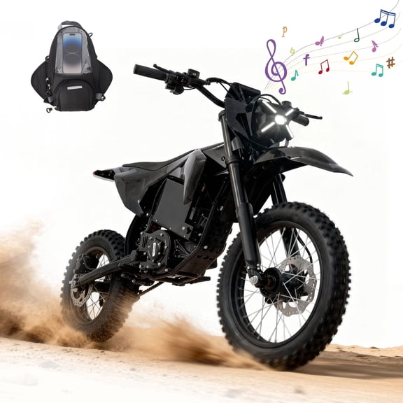 Lifemagic 3600W Electric Dirt Bike for Adults, 50MPH High Power off Road Motorcycle with 60V 28.8Ah Battery and Hydraulic Suspension,black