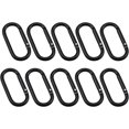 thumbnail image 1 of 10 mosquetones con clip para el pulgar, mosquetones con gancho de aluminio, mosquetones pequeños, mosquetón con anilla en D, mosquetón con hebilla para mochilero, camping, pesca, senderismo, viajes,, 1 of 5