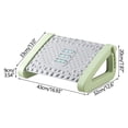 thumbnail image 3 of Adjustable Ergonomic Foot Rest Office Under-Desk Stool with Massage Surface, Promotes Posture & Leg Circulation, 3 of 7