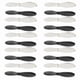 thumbnail image 2 of 20-Pack Replacement Propellers for Hubsan X4 H107 Drone Accessories, Black and White Colored Airscrews, 2 of 5