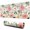 Pink Orange Flowers, variant on Pink Flowers mouse Padswaterproofnon Slip for Office Home Work GamingmousepadRubber Base Mousepad with Stitched Edges 31.5x11.8inches