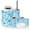 Color 1, variant on Bathroom Accessory Set 6 Piece with Raccoon Watercolor creativity fur cute wild animal Toothbrush Holder, Soap Dispenser, Soap Dish, Trash Can, Toothbrush Cup, Toilet Brush Holder