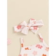 thumbnail image 4 of Suealasg Newborn Girl Summer Outfit Sleeveless Floral Camisole and Elastic Ruffle Shorts Headband Set  3 6 12 18 24 Months Baby Girl Clothes, 4 of 6