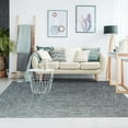 thumbnail image 6 of BNM Indoor/ Outdoor Multihued Rug, 4' x 6', Lagoon Breeze- White, 6 of 7