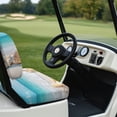 thumbnail image 6 of Pzuqiu Beach Shell Sky Golf Seat Cover Soft, Easy Installation Golf Cart Seat Covers Fit for Golf Cart Bench Seat, 6 of 10