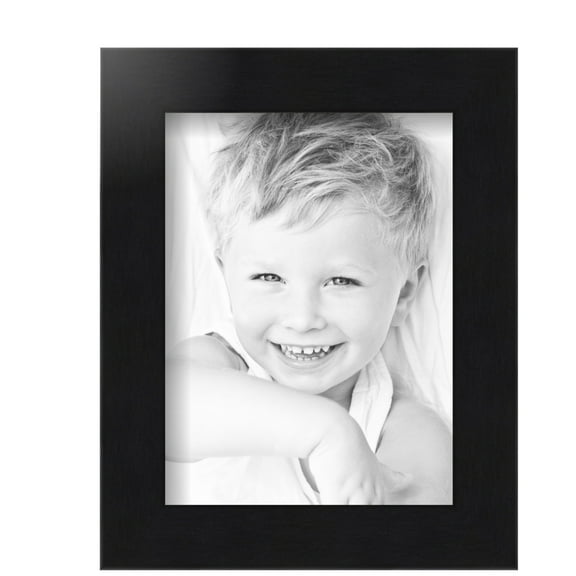 ArtToFrames 6x8 Inch Black Steel Picture Frame, This Black MDF Poster Frame is Great for Your Art or Photos, Comes with Regular Glass (4639)