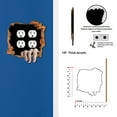 thumbnail image 2 of Off The Wall Plates - Creepy Hand Hole in the Wall - Double Gang Outlet, 2 of 4