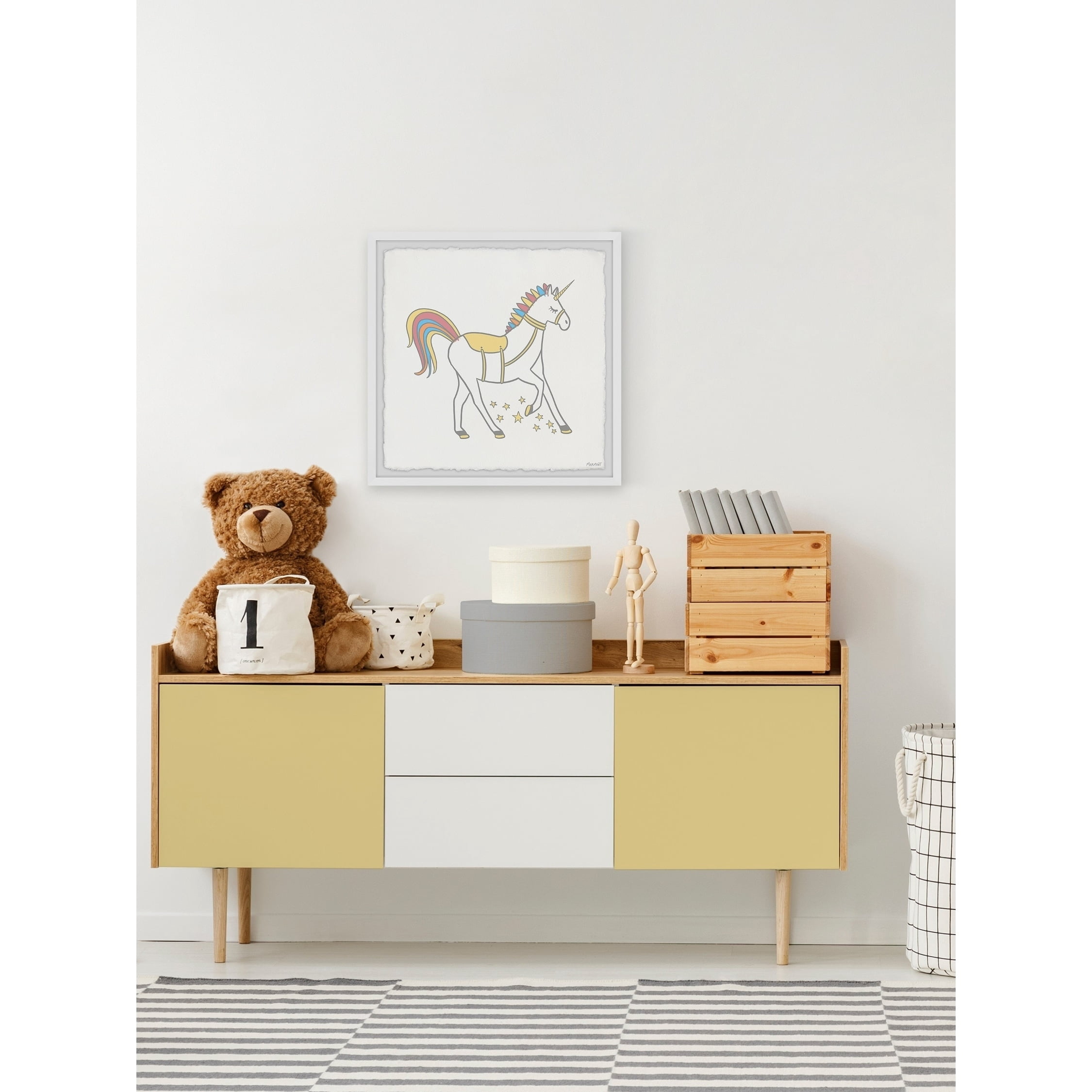 Marmont Hill Colored Mane and Tail Framed Wall Art