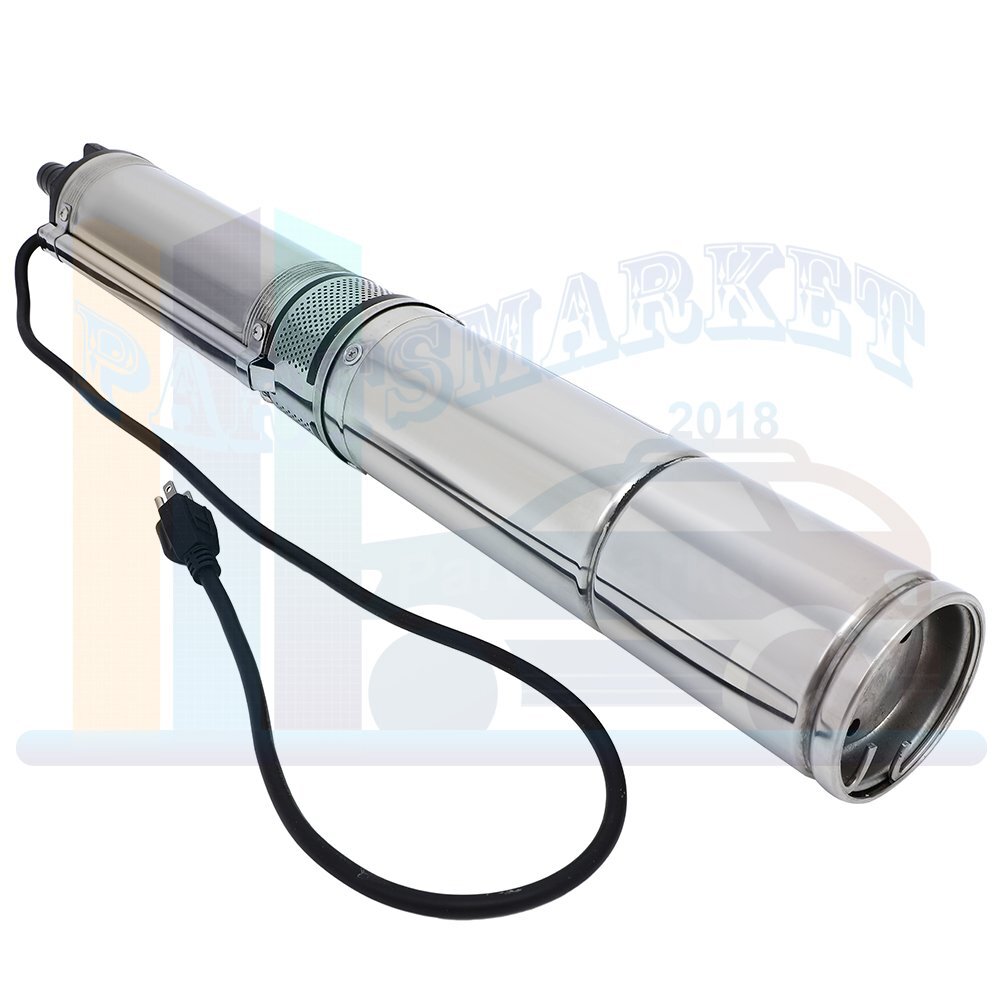 1/2HP Deep Well Water Pump Submersible Stainless Steel 164FT 25GPM 110V New