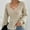 Khaki, variant on Aloohaidyvio Sweaters for Women,Women Casual Fashion Soild Pullover Long Sleeve V-Neck Sweater