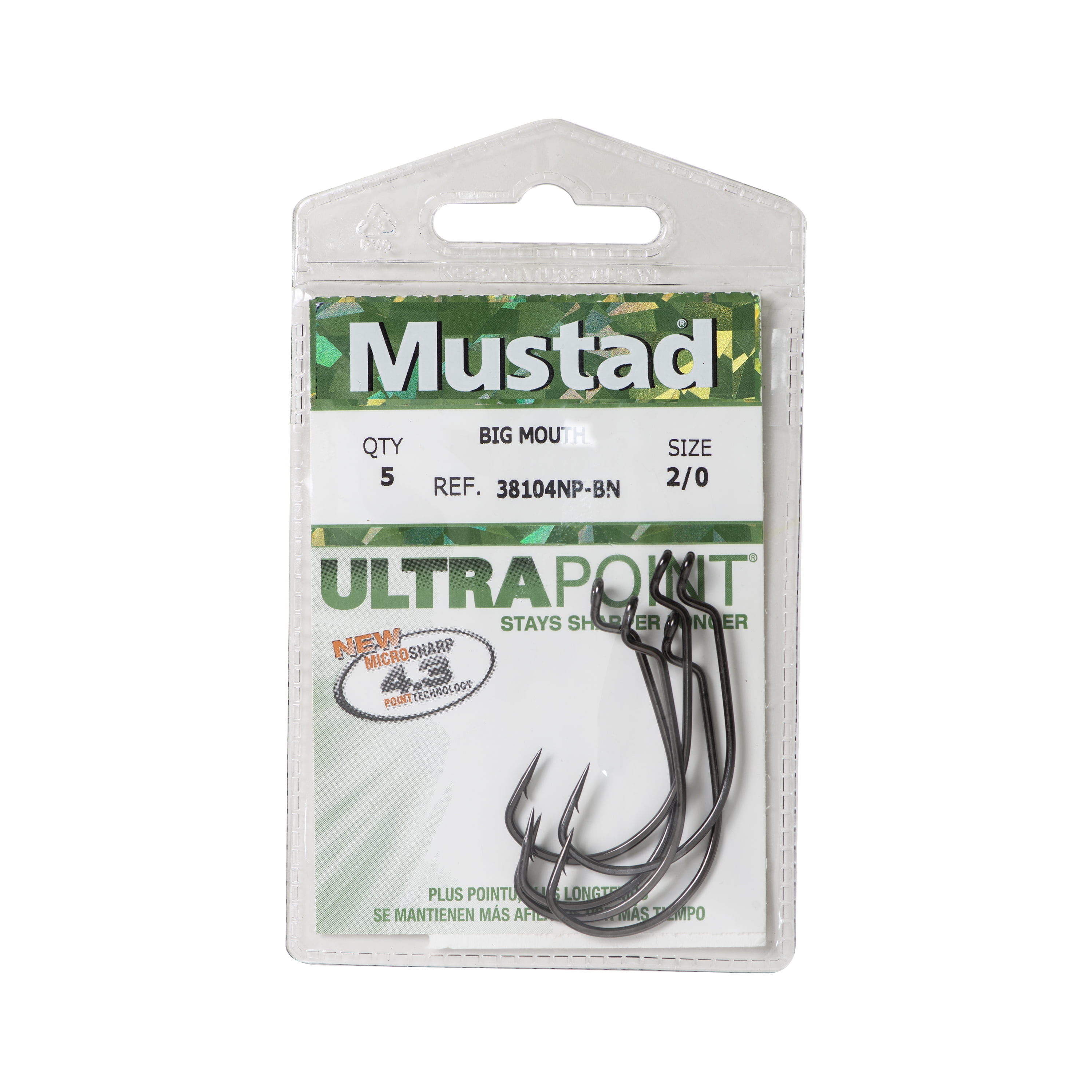 Mustad Ultra Point Big Mouth Tube Hook - Size: 5/0 (Black Nickel) 5pc