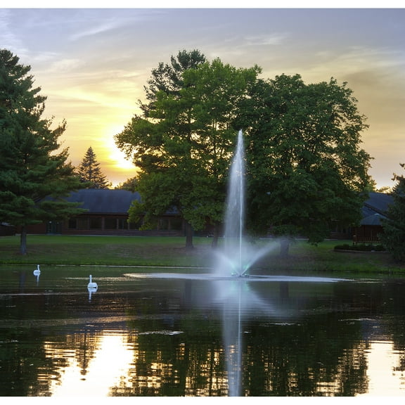 Scott Aerator Skyward Pond Fountain - 1/2 HP 230V, 70 ft. Cord | Fountain for Small Ponds | Aerating Fountain for Lakes & Ponds | Small Pond Aerator