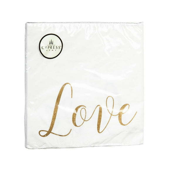 Evergreen Paper Luncheon Napkin, 20 count, Love