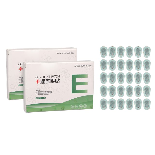 Parche ocular adhesivo para niños, parches oculares desechables transpirables para corrección de la visión de ambliopía, 30 Uds.