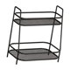 thumbnail image 4 of Especiero de dos niveles, estante independiente para gabinete de cocina, baño de acero inoxidable Negro, 4 of 9