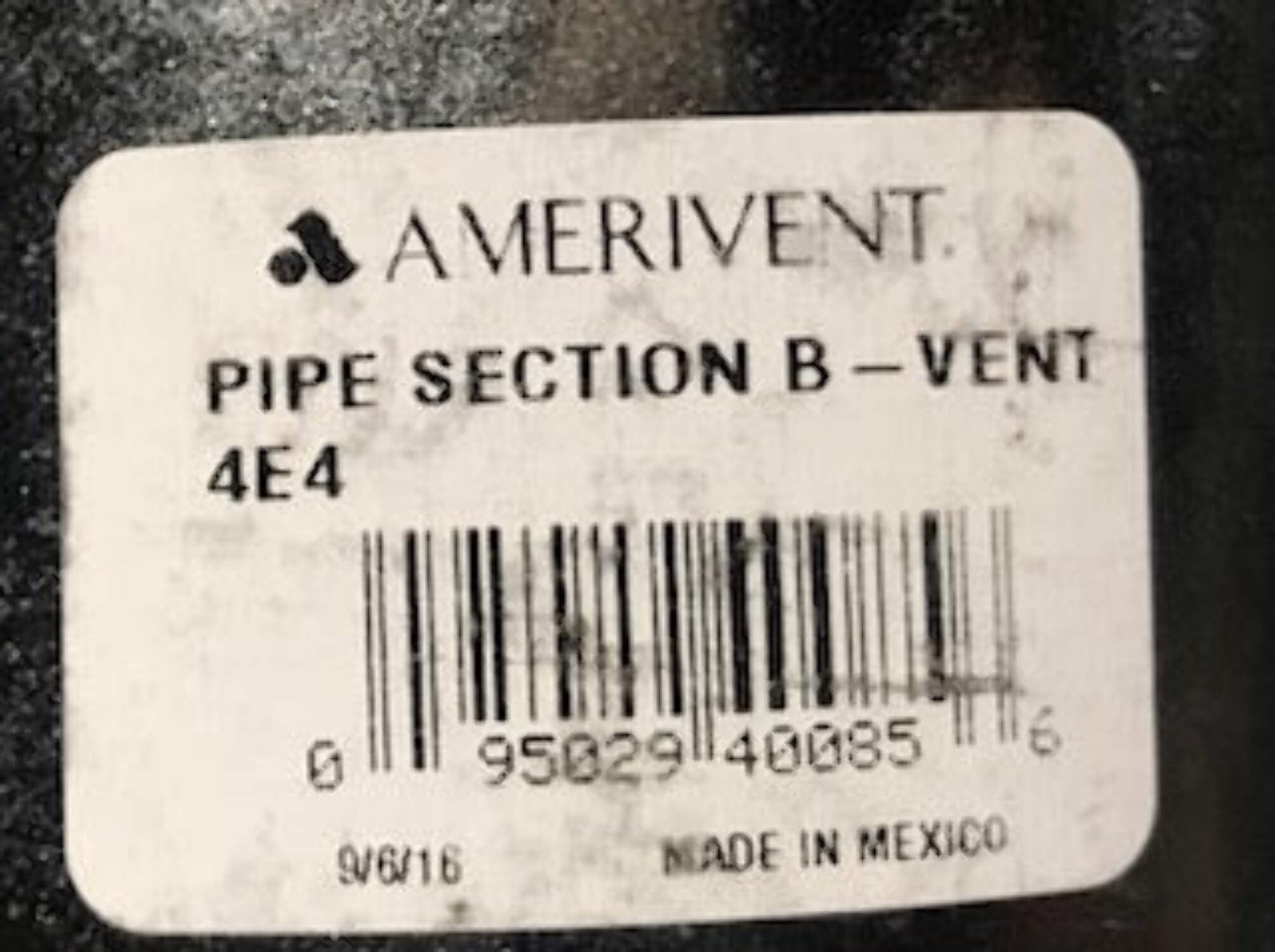 American Metal Pipe Gas Vent Dbl Wall 4X48In 4. 00E+04
