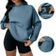 thumbnail image 2 of Sudadera con capucha para mujer,Sudadera informal de manga larga para mujer, jersey de poliéster con bolsillo multifuncional, ideal para viajar en avión y estar en casa, sopatenor, 2 of 9
