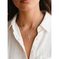 thumbnail image 3 of U7 Initial Necklace for Women Platinum Plated CZ Crystal Letter Y Pendant Necklace Name Chain Dainty Personalized Birthday Mother's Day Gift Jewelry for Mom Wife Friend, 3 of 8