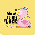 thumbnail image 4 of Inktastic New to the Flock Cute Baby Flamingo Boys or Girls Baby Bib, 4 of 4