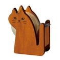 thumbnail image 1 of Wooden Cute Tape Dispenser Cutter Cat Office Accessory Mini Cutting Holder, 1 of 1