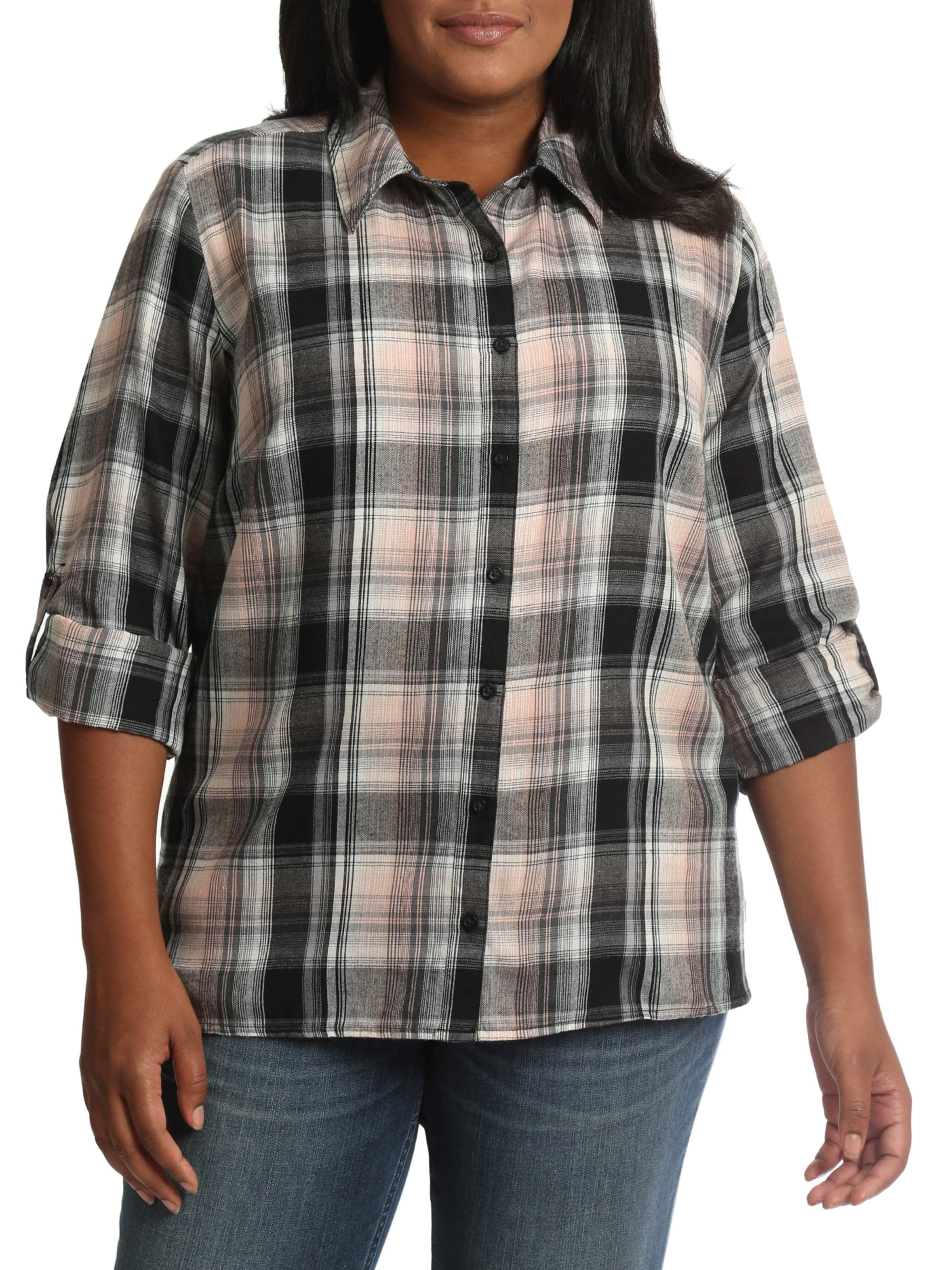 plus size blouses at walmart