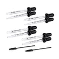 thumbnail image 2 of 8 pipetas de vidrio transparentes reutilizables para dispensar líquidos, puntas redondas y puntiagudas de 1 ml, para uso en laboratorios de oído., 2 of 8