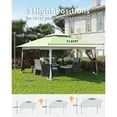 thumbnail image 3 of 12' x 12' Outdoor Gazebo Shelter, Pop Up Heavy Duty Double Roof Patio Gazebo with Netting and Curtains, Outdoor Patio Canopy for Lawn, Garden, Backyard, Deck, 3 of 9