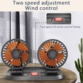 thumbnail image 3 of Fufafayo 360 Rotatable Car Fan, Dual Head Car Vent Fan, Brushless Motor Vehicle Fan, Low Noise Car Fan, Adjustable Car Fan, Dashboard Car Fan, Portable Vehicle Fan, 3 of 4