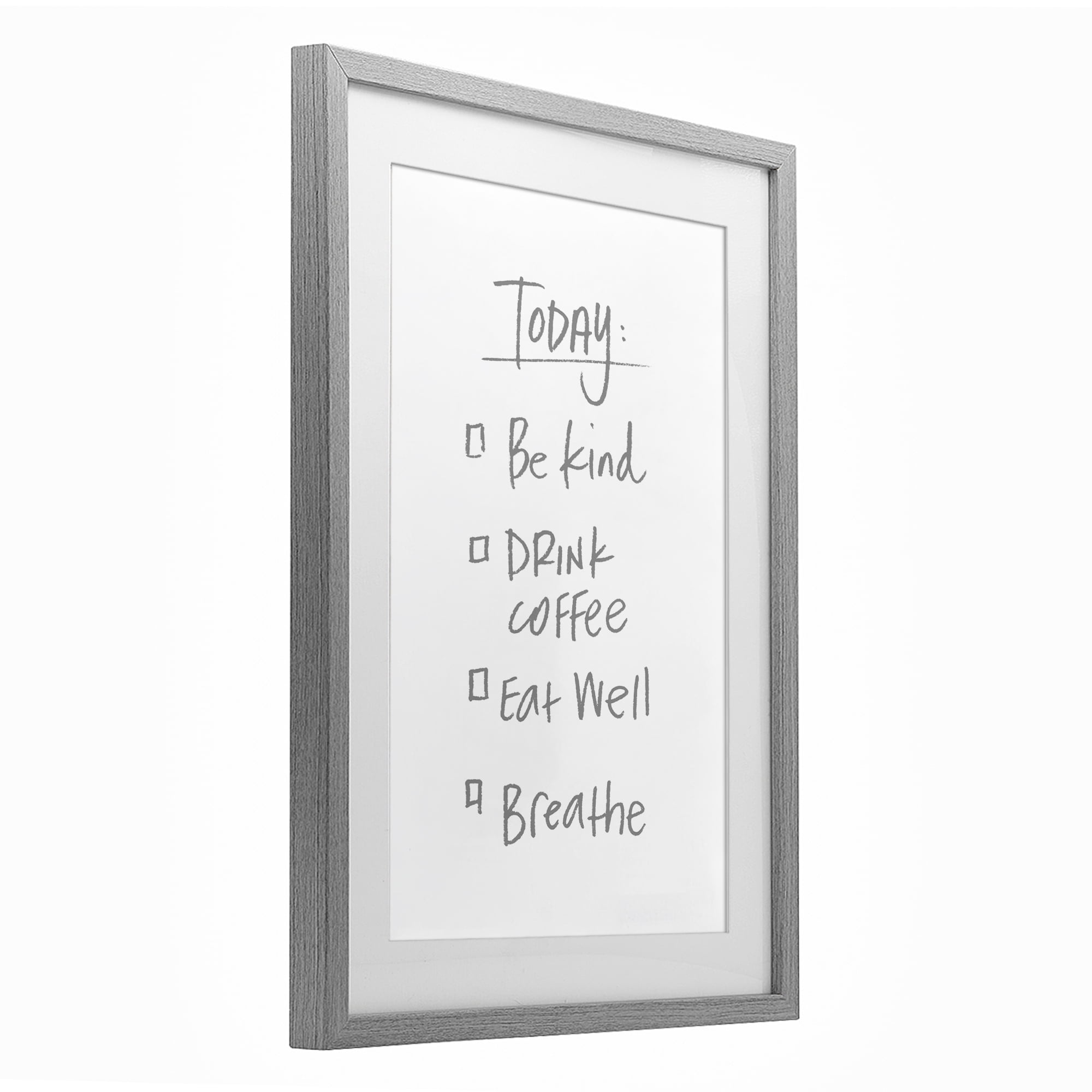 Stupell Industries Simple Today's Checklist Gray Framed Print Under Glass, design by SD Graphics Studio