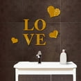 thumbnail image 4 of Under 10 Wall stickers Acrylic Love Mirror Sticker Bedroom Living Room Removable Wall Sticker, 4 of 4