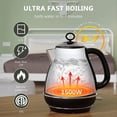 thumbnail image 2 of ZJQYDS 1.7L Electric Kettles, BPA Free Tea Kettle, Hot Water Boiler Heater, Stainless Steel Teapot, Auto Shut-Off & Boil-Dry Protection, 120V/1500W, 2 of 16