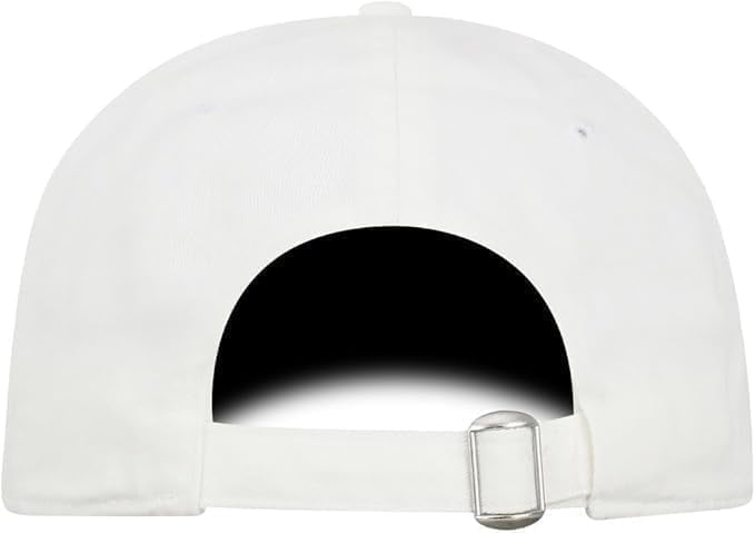 Brand New Collegiate Men's Auburn White Adjustable Hat, 100% Cotton, Embroidered Logos, Official School Colors, Orange