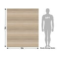thumbnail image 3 of Rwraps Natural Horizontal Wood Plank Distressed White Gloss Vinyl Film Wrap 59in x 28ft Vinyl, 3 of 9