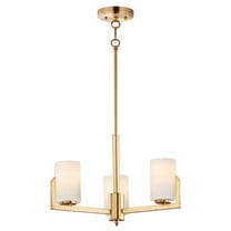 21285SWSBR Maxim Lighting Dart-Three Light Chandelier-22.25 Inches wide by 13.5 inches high-Satin Brass Finish    -Traditional Installation