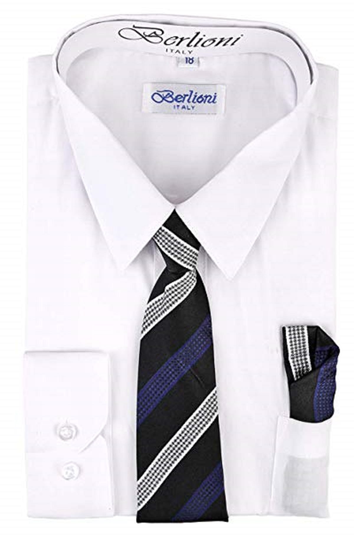 walmart boys white dress shirt